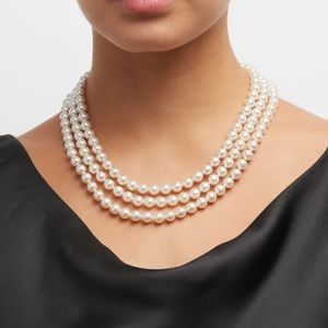 Jour Pearl-Strand Necklace, 60” L